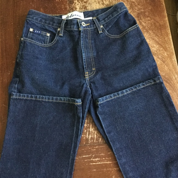 Vintage 90s Y2K Express Moda Flare Dark Jeans - Size 5/6 - Picture 3 of 8